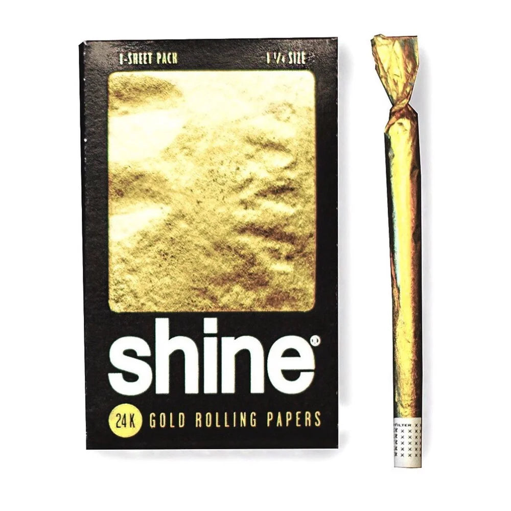 Shine - 24K Gold Rolling Papers 1-1/4
