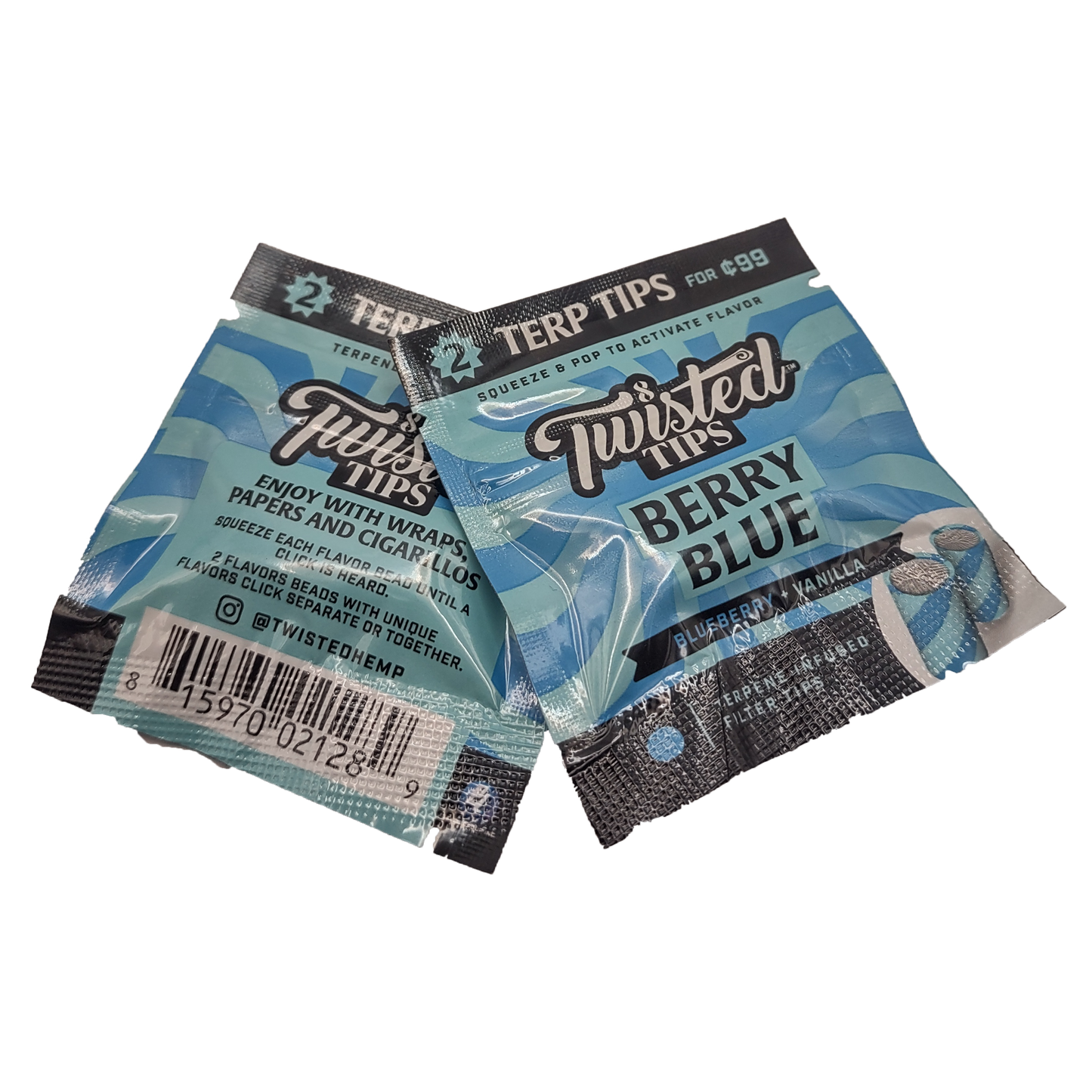 Twisted Tips Filter - Berry Blue