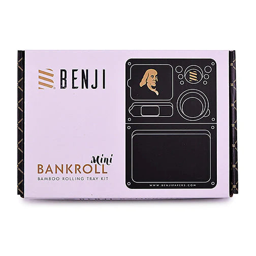 Benji - Bankroll Mini Bamboo Rolling Tray Kit – Stoner Savior