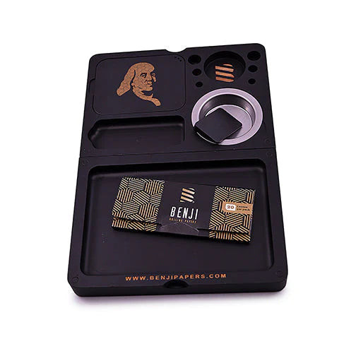 Benji - Bankroll Mini Bamboo Rolling Tray Kit